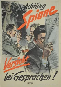 Matejko Prints: Attention: Spies, 1939. Creator: Matejko, Theo (1893-1946)