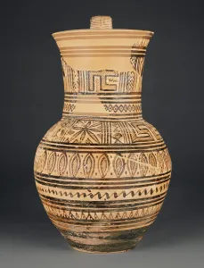 Athenian Prints: Attic Geometric Oinochoe, 750-700 BC. Creator: Unknown