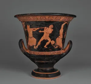 Athenian Prints: Attic Red-Figure Calyx Krater, 460-450 BC. Creator: Villa Giulia Painter