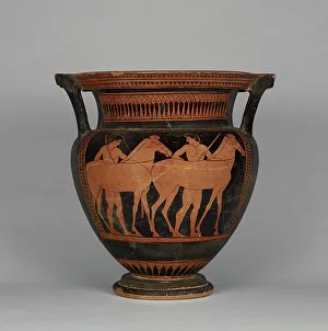 Red Figure Prints: Attic Red-Figure Column Krater, about 480 BC. Creator: Myson