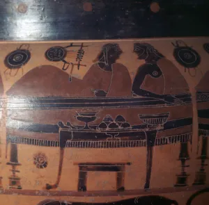 Attic red-figure Greek vase, c6th century BC