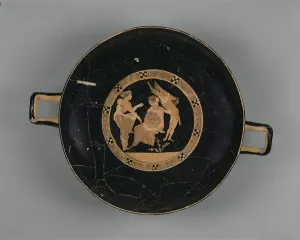 Eros Prints: Attic Red-Figure Kylix, about 410 BC. Creator: Meidias Painter