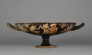 Athenian Prints: Attic Red-Figure Kylix, about 510 BC. Creator: Phintias