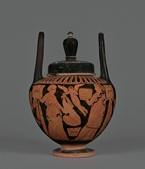 Athenian Prints: Attic Red-Figure Lebes Gamikos, about 400 BC. Creator: Unknown