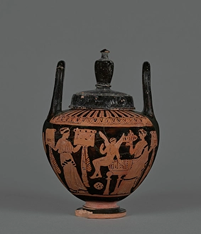 Athenian Prints: Attic Red-Figure Lebes Gamikos, about 400 BC. Creator: Unknown