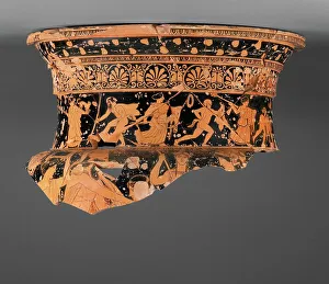 Bacchant Prints: Attic Red-Figure Volute Krater, about 445-430 BC. Creator: Polygnotos