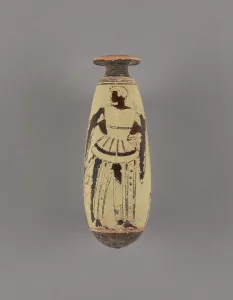Ancient Mediterranean Prints: Attic White-Ground Alabastron with an Archer