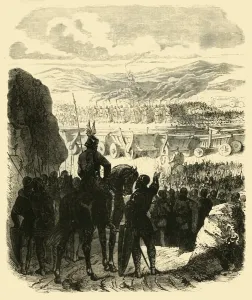 Pyre Prints: Attila on the Pyre, after His Defeat by Aetius, (453AD), 1890. Creator: Unknown