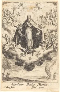 Attributes of the Virgin, in or after 1630. Creator: Jacques Callot Attributes of the Virgin, in or after 1630. Creator: Jacques Callot