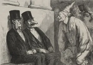 Au bal de lopera: tu tamuse trop. Creator: Honore Daumier (French, 1808-1879)