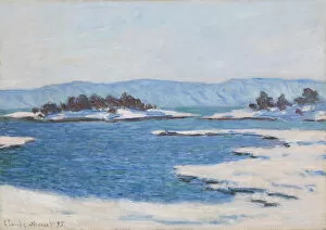 Winter Landscape Collection: Au bord du fjord de Christiania, 1895. Creator: Monet, Claude (1840-1926)