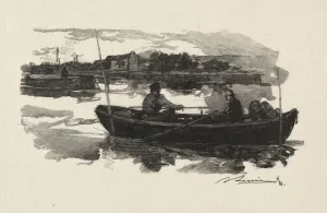 Au bord de la Seine. Creator: Auguste Louis Lepere (French, 1849-1918)