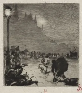 1849 1918 Prints: Au Coin du Pont-aux-Doubles. Creator: Auguste Louis Lepere (French, 1849-1918)
