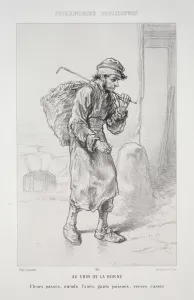 Au Coin de la Borne. Creator: Paul Gavarni (French, 1804-1866)