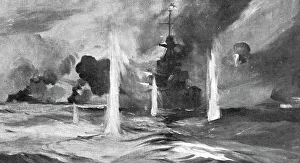 Shell Fire Prints: Au fort de la bataille Jutland ; Le Warspite en action