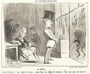 Holiday Prints: Au Havre, 1852. Creator: Honore Daumier