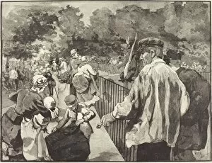 Au Jardin des Plantes, 1889. Creator: Daniel Urrabieta Vierge