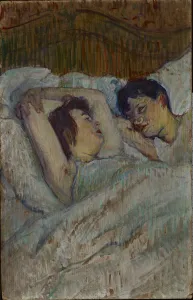 De 1864 1901 Prints: Au lit, 1892. Creator: Toulouse-Lautrec, Henri, de (1864-1901)