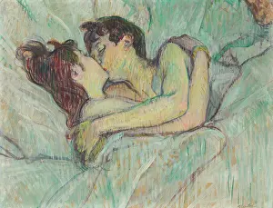 Au lit: Le baiser (In bed: The kiss), 1892. Creator: Toulouse-Lautrec, Henri, de (1864-1901)