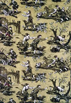 Au Loup! (Furnishing Fabric), France, 1783 / 89. Creator: Christophe-Philippe Oberkampf