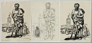 1849 1918 Prints: Au Maroc, 1914. Creator: Auguste Louis Lepere (French, 1849-1918)
