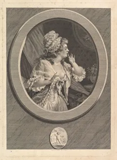 Auguste De Saint Aubin Prints: Au Moins Soyez Discret (At Least Be Discreet), 1789. Creator: Augustin de Saint-Aubin