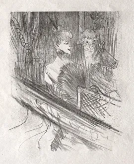 Post Impression Prints: Au pied du Sinai: Le Baron Moise, 1898. Creator: Henri de Toulouse-Lautrec (French