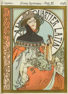 Au Quartier Latin, 1898. Creator: Mucha, Alfons Marie (1860-1939)