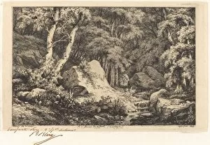 Auvergne Collection: Au ravin de la faille, Auvergne (The Ravine at Auvergne), 1846. Creator: Eugene Blery