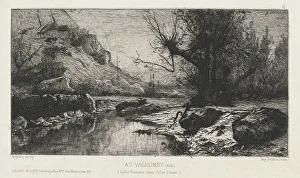 Etchings Prints: Au Valromey, 1868. Creator: Adolphe Appian