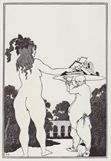 Aubrey Beardsley Collection: Aubrey Beardsleys Book-Plate, 1897. Creator: Aubrey Beardsley