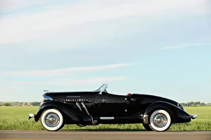 Auburn 852 SC Speedster 1936. Artist: Simon Clay