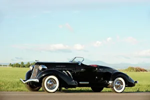Auburn 852 SC Speedster 1936. Artist: Simon Clay