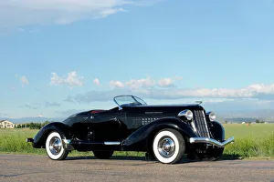 Auburn 852 Sc Speedster 1936 Prints: Auburn 852 SC Speedster 1936. Artist: Simon Clay