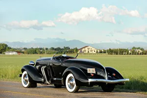 Auburn 852 SC Speedster 1936. Artist: Simon Clay