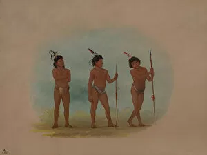 Argentina Gallery: Three Auca Children, 1854 / 1869. Creator: George Catlin