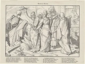 Auch ein Todtentanz I, 1849. Creator: Alfred Rethel