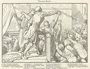Auch ein Todtentanz IV, 1849. Creator: Alfred Rethel