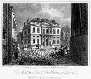 Thomas Higham Gallery: The Auction Mart, Bartholomew Lane, City of London, 1817.Artist: Thomas Higham