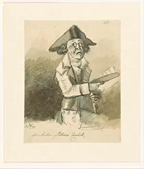 Connoisseur Prints: At an Auction of Pictures Cornhill, 1792. Creator: John Nixon