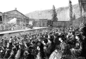 Ridley Matthew White Prints: The audience at the Passion Play