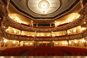 Auditorium Prints: Auditorium of the Grand Theatre, Swansea, South Wales, 2010