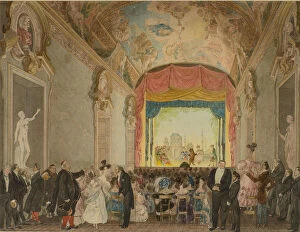 State History Museum Gallery: The auditorium of the Theatre at the House of Prince Grigory Ivanovich Gagarin in Rome, c. 1830