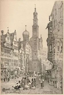 Bayern Gallery: Augsburg, c1820 (1915). Artist: Samuel Prout