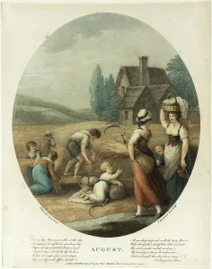 F Bartolozzi Prints: August, August 30, 1793. Creator: Francesco Bartolozzi