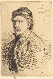 Etching On Laid Paper Gallery: August Delatre, 1858. Creator: James Abbott McNeill Whistler