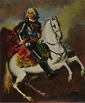 Frederick Augustus Prints: August der Starke 1670-1733. - Gemalde von Silvestre, 1934