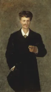 Strindberg Johan August Prints: August Strindberg, 1849-1912, 1885. Creator: Sofie Holten