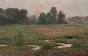 Winding Prints: An August Sunset - Prairie Dell, 1894. Creator: John Ottis Adams
