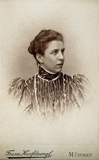 Photographer Prints: Augusta Fluckiger, c1860s. Creator: Franz Seraph Hanfstaengl